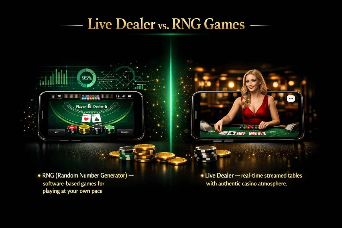 Live Dealer vs. RNG Games